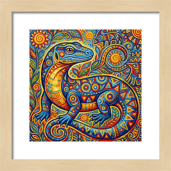 Vibrant Monitor Lizard