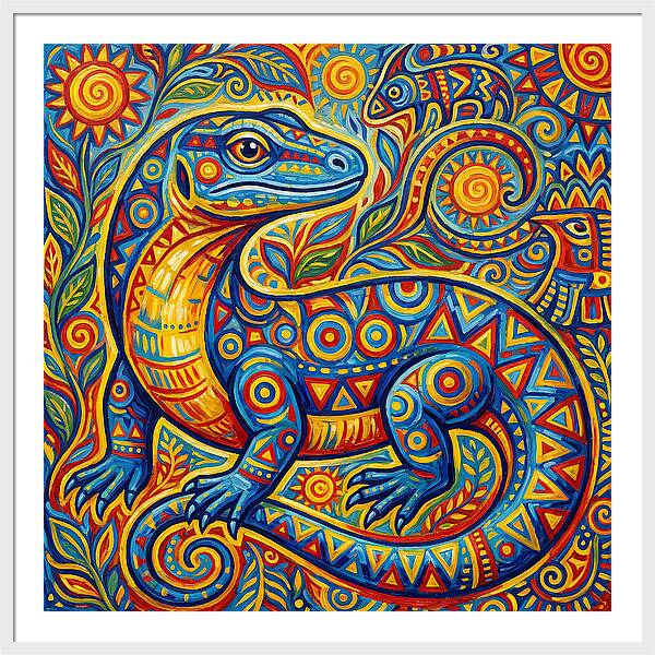 Vibrant Monitor Lizard