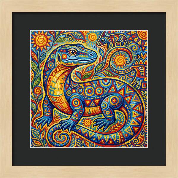 Vibrant Monitor Lizard