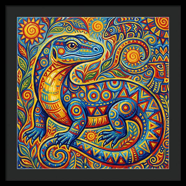 Vibrant Monitor Lizard