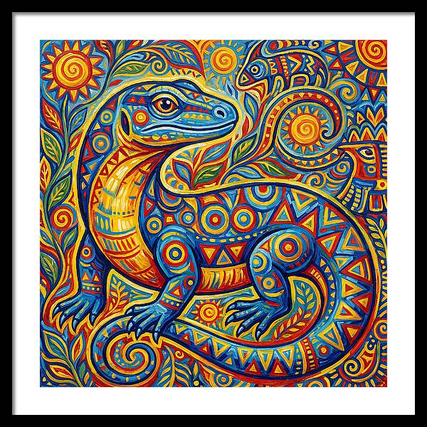 Vibrant Monitor Lizard