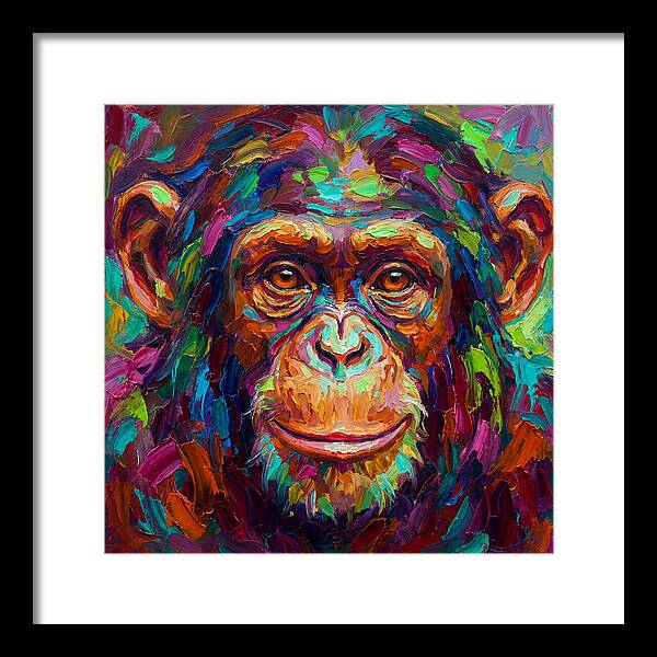 Vibrant Monkey Portrait