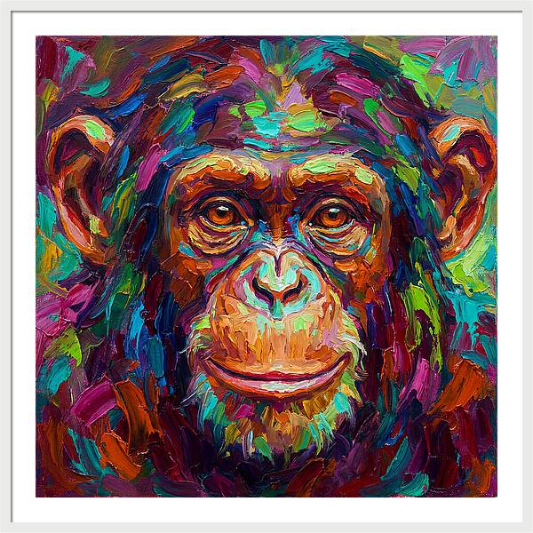 Vibrant Monkey Portrait