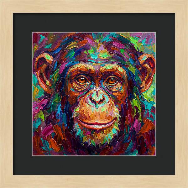 Vibrant Monkey Portrait