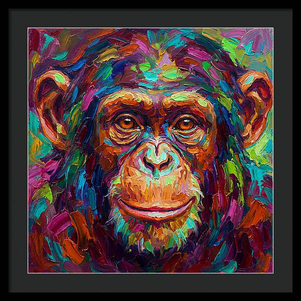 Vibrant Monkey Portrait