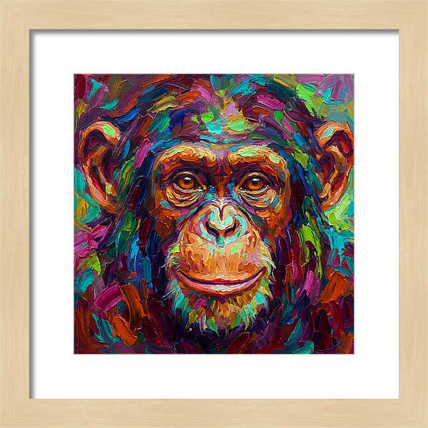 Vibrant Monkey Portrait