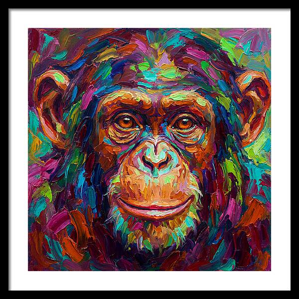 Vibrant Monkey Portrait