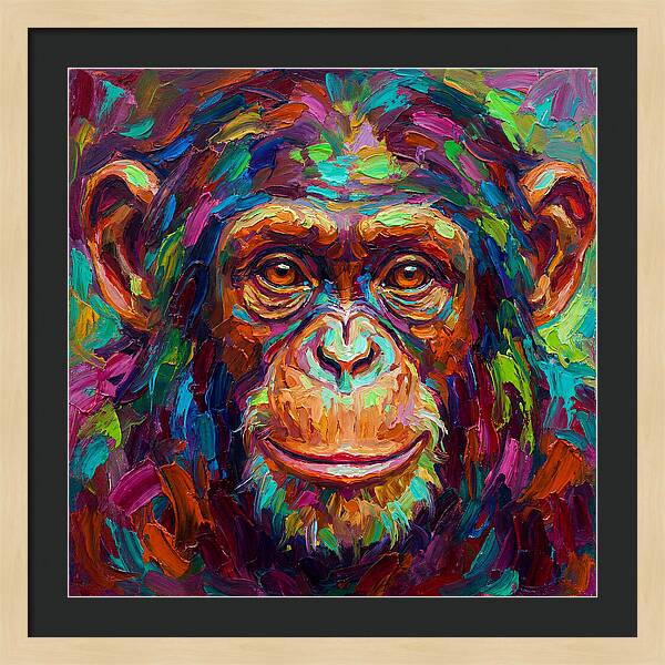 Vibrant Monkey Portrait