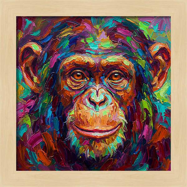 Vibrant Monkey Portrait