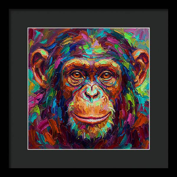 Vibrant Monkey Portrait