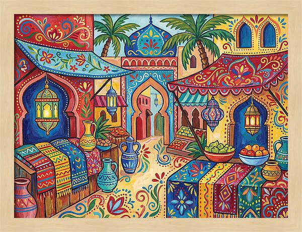 Vibrant Moroccan Market Scene