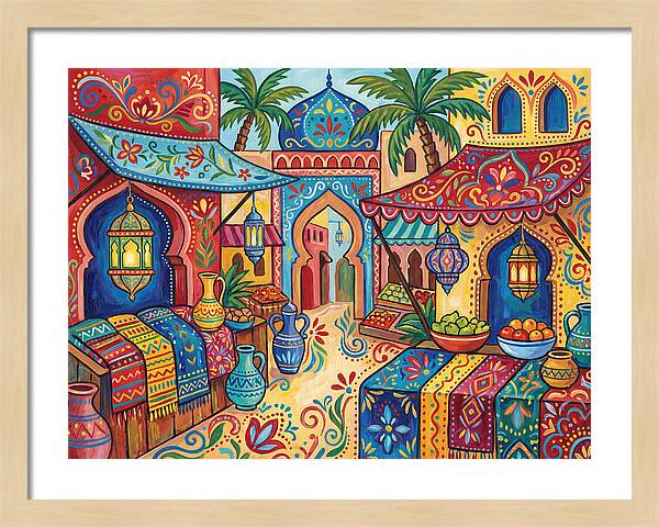 Vibrant Moroccan Market Scene
