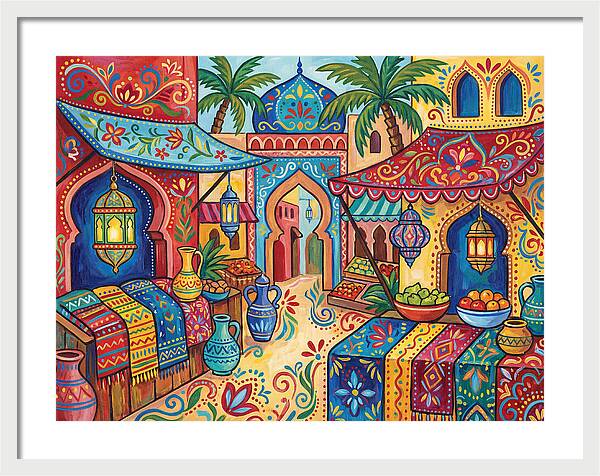 Vibrant Moroccan Market Scene
