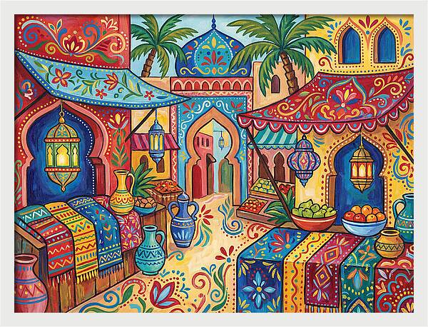 Vibrant Moroccan Market Scene