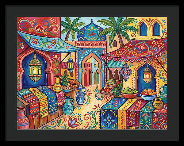 Vibrant Moroccan Market Scene