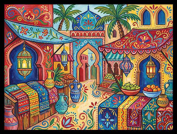 Vibrant Moroccan Market Scene