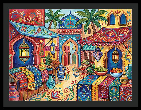 Vibrant Moroccan Market Scene