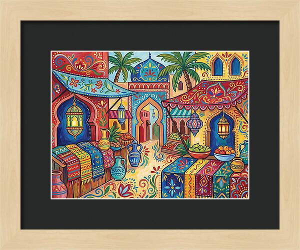 Vibrant Moroccan Market Scene