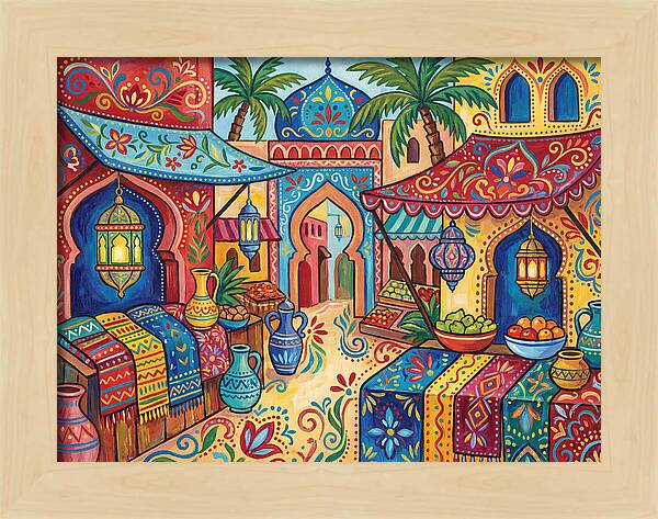Vibrant Moroccan Market Scene