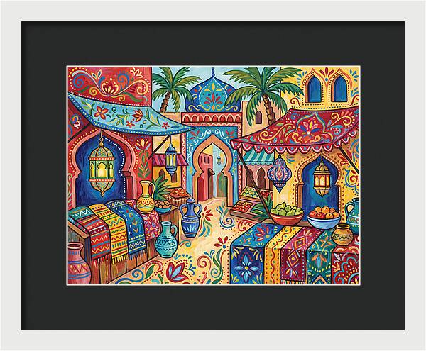 Vibrant Moroccan Market Scene