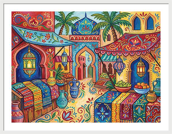Vibrant Moroccan Market Scene