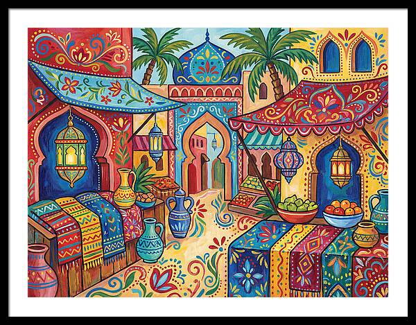 Vibrant Moroccan Market Scene