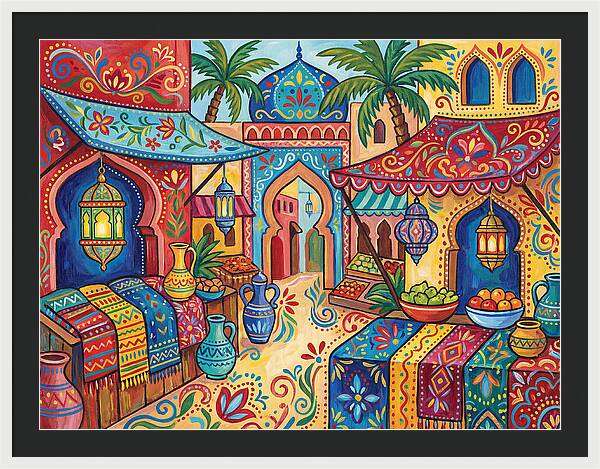 Vibrant Moroccan Market Scene