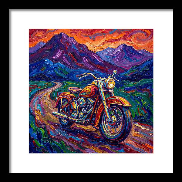 Vibrant Motorcycle Journey