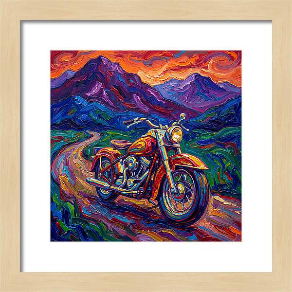 Vibrant Motorcycle Journey