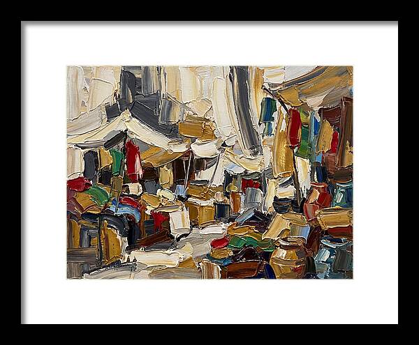 Vibrant Outdoor Market Scene