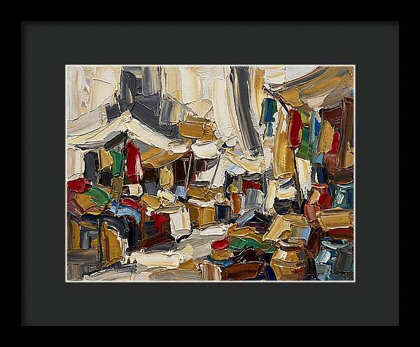 Vibrant Outdoor Market Scene