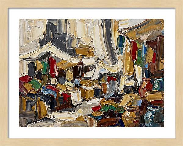 Vibrant Outdoor Market Scene