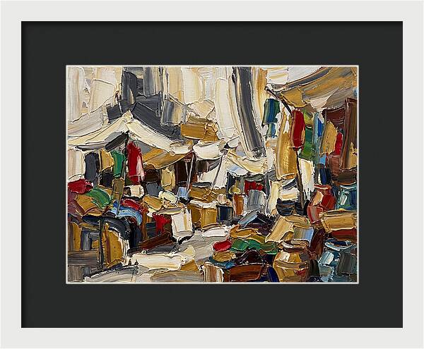 Vibrant Outdoor Market Scene