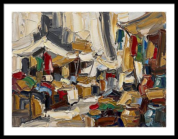 Vibrant Outdoor Market Scene