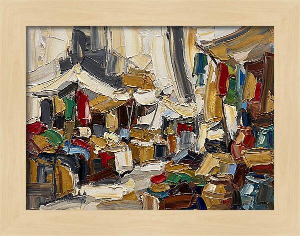 Vibrant Outdoor Market Scene