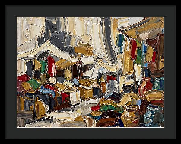 Vibrant Outdoor Market Scene