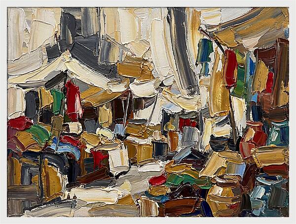 Vibrant Outdoor Market Scene