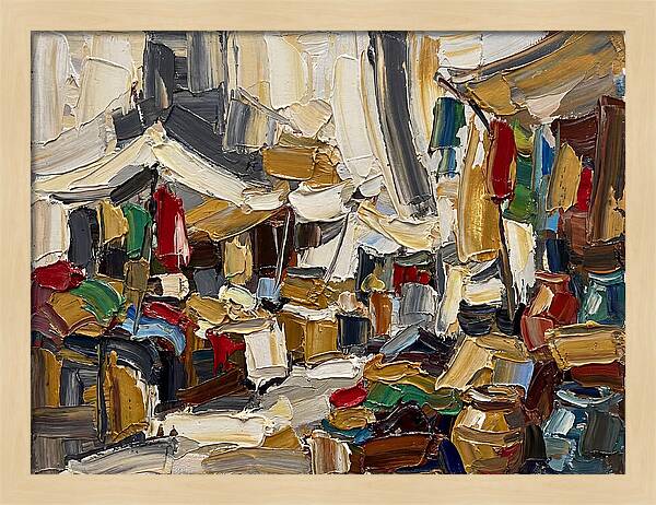 Vibrant Outdoor Market Scene