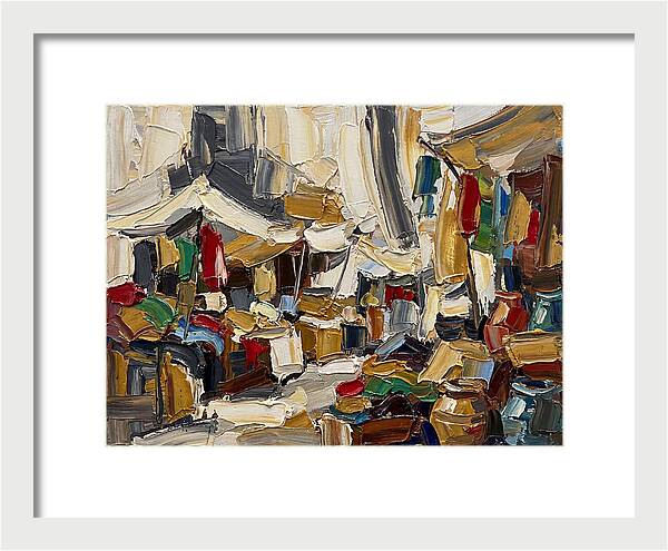 Vibrant Outdoor Market Scene