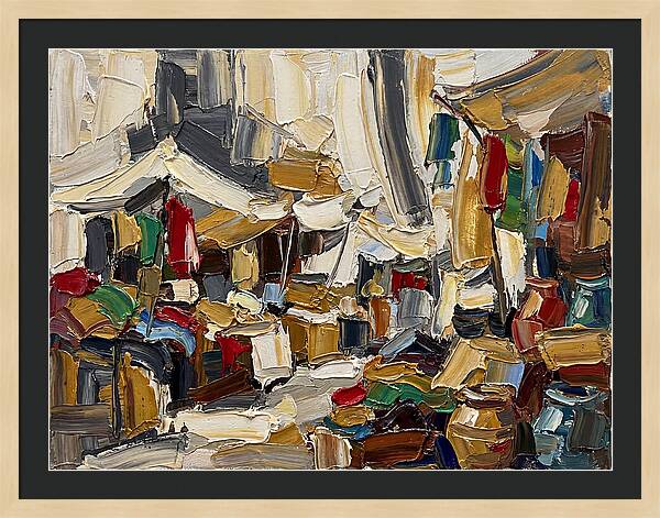 Vibrant Outdoor Market Scene