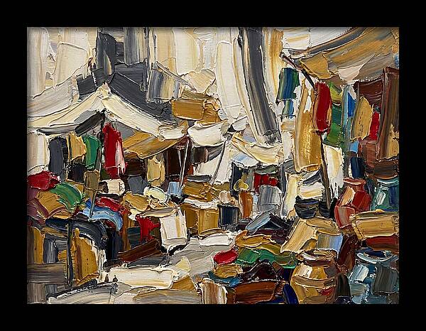 Vibrant Outdoor Market Scene