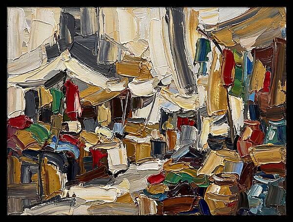 Vibrant Outdoor Market Scene