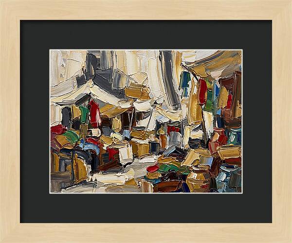 Vibrant Outdoor Market Scene