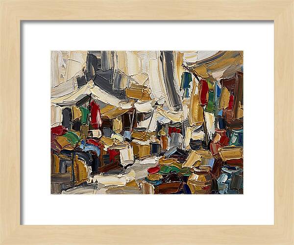 Vibrant Outdoor Market Scene