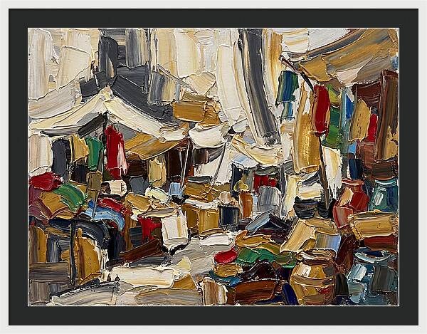 Vibrant Outdoor Market Scene