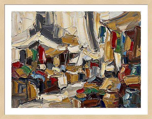 Vibrant Outdoor Market Scene