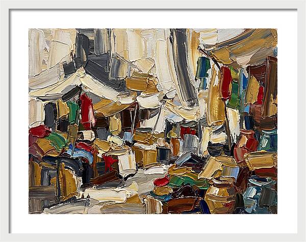 Vibrant Outdoor Market Scene