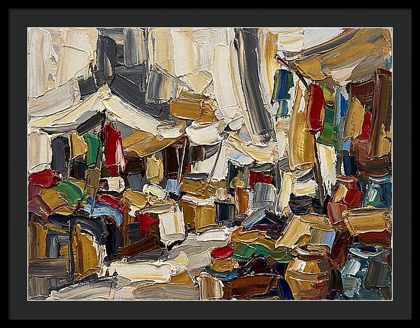 Vibrant Outdoor Market Scene