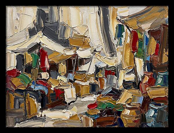 Vibrant Outdoor Market Scene