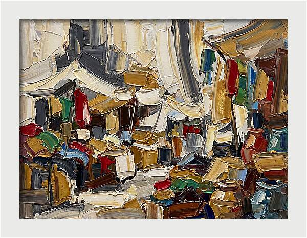 Vibrant Outdoor Market Scene